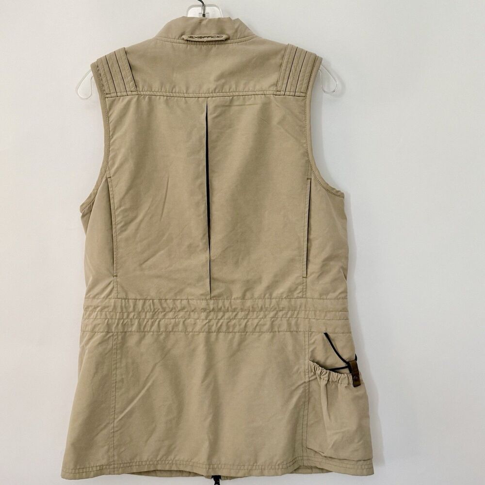 EXOFFICIO Womens Size Small Beige Tan Travel Vest w/Multi Pockets for Utility - Picture 2 of 16